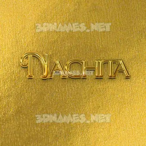 nachita in All Gold style - 3D name wallpaper nachita in All Gold style - 3D name wallpaper