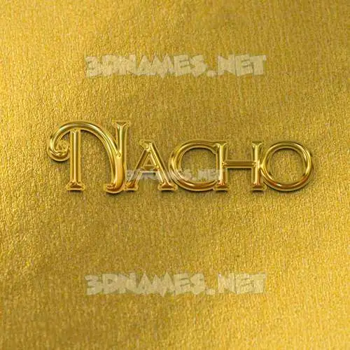 nacho in All Gold style - 3D name wallpaper nacho in All Gold style - 3D name wallpaper