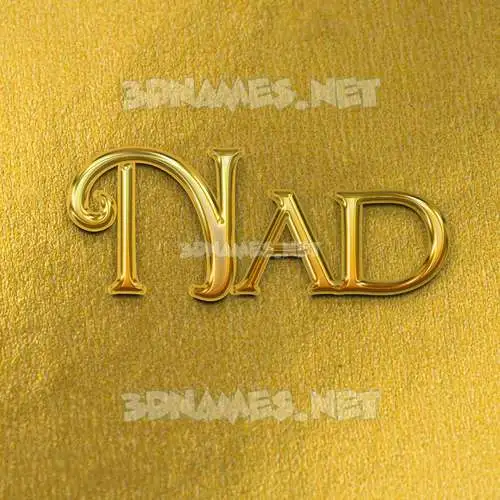 nad in All Gold style - 3D name wallpaper nad in All Gold style - 3D name wallpaper