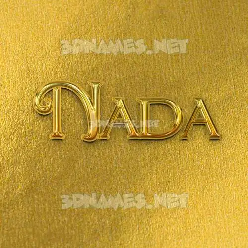 nada in All Gold style - 3D name wallpaper nada in All Gold style - 3D name wallpaper