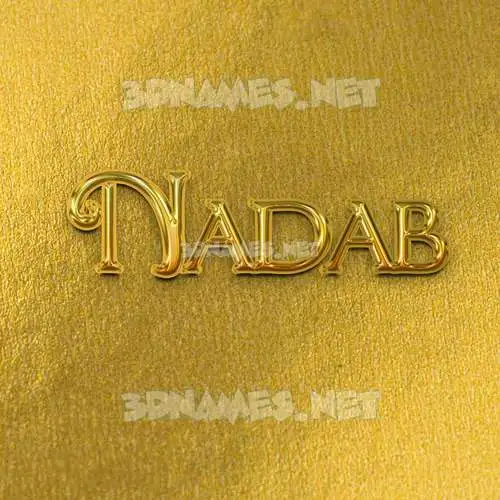nadab in All Gold style - 3D name wallpaper nadab in All Gold style - 3D name wallpaper