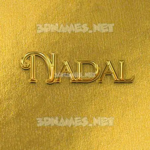 nadal in All Gold style - 3D name wallpaper nadal in All Gold style - 3D name wallpaper