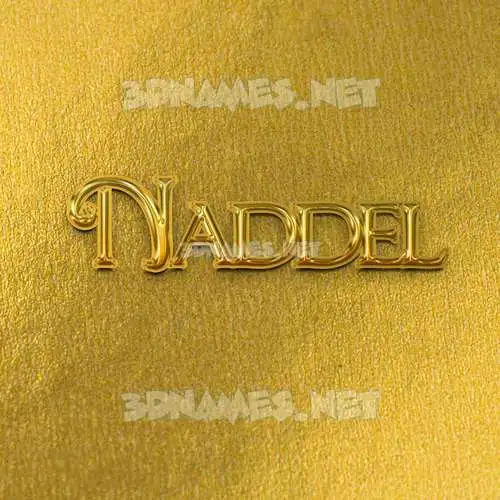 naddel in All Gold style - 3D name wallpaper naddel in All Gold style - 3D name wallpaper
