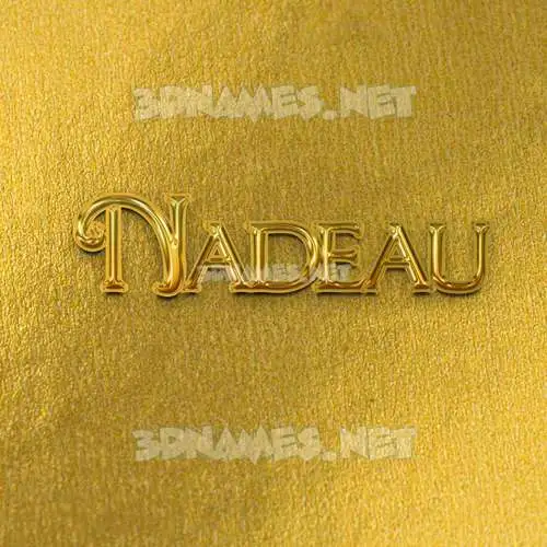 nadeau in All Gold style - 3D name wallpaper nadeau in All Gold style - 3D name wallpaper