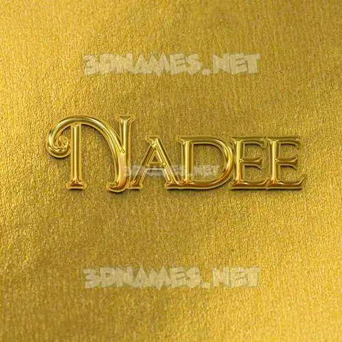 nadee in All Gold style - 3D name wallpaper nadee in All Gold style - 3D name wallpaper