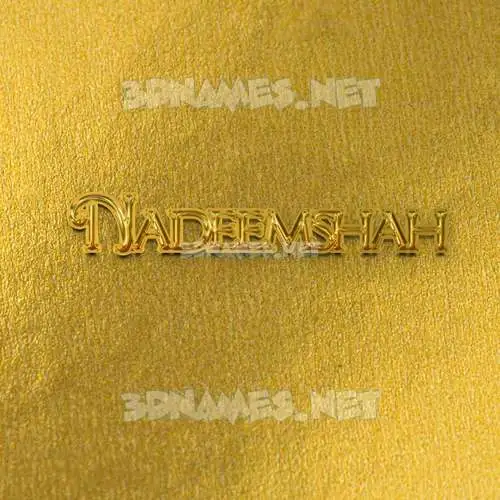 nadeemshah in All Gold style - 3D name wallpaper nadeemshah in All Gold style - 3D name wallpaper