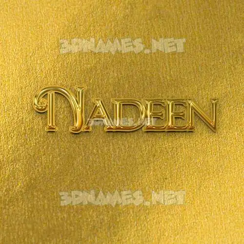 nadeen in All Gold style - 3D name wallpaper nadeen in All Gold style - 3D name wallpaper