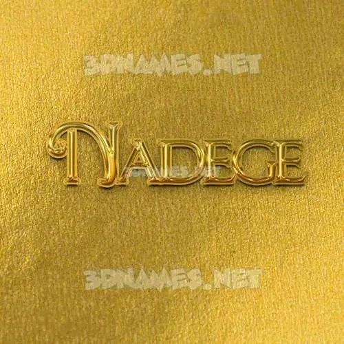 nadege in All Gold style - 3D name wallpaper nadege in All Gold style - 3D name wallpaper