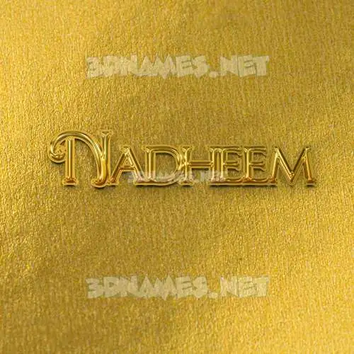 nadheem in All Gold style - 3D name wallpaper nadheem in All Gold style - 3D name wallpaper