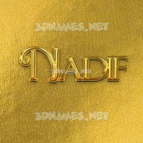 nadif in All Gold style - 3D name wallpaper nadif in All Gold style - 3D name wallpaper