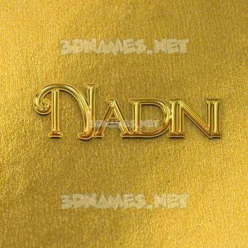 nadini in All Gold style - 3D name wallpaper nadini in All Gold style - 3D name wallpaper