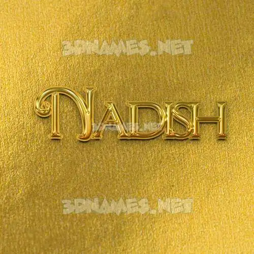 nadish in All Gold style - 3D name wallpaper nadish in All Gold style - 3D name wallpaper