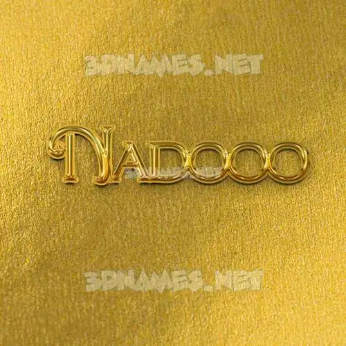 nadooo in All Gold style - 3D name wallpaper nadooo in All Gold style - 3D name wallpaper