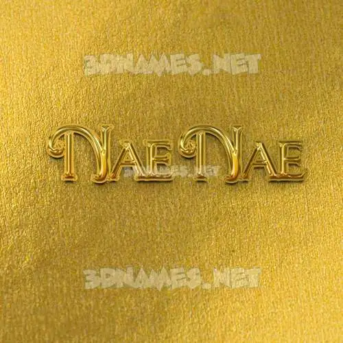 nae nae in All Gold style - 3D name wallpaper nae nae in All Gold style - 3D name wallpaper