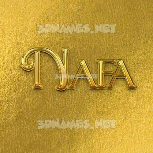 nafa in All Gold style - 3D name wallpaper nafa in All Gold style - 3D name wallpaper