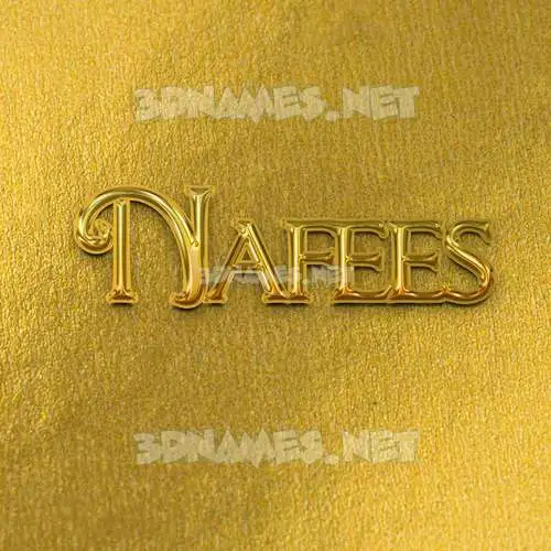 nafees in All Gold style - 3D name wallpaper nafees in All Gold style - 3D name wallpaper