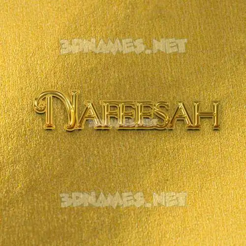 nafeesah in All Gold style - 3D name wallpaper nafeesah in All Gold style - 3D name wallpaper