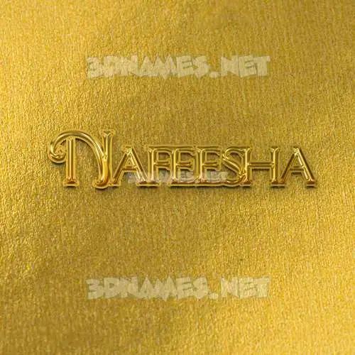 nafeesha in All Gold style - 3D name wallpaper nafeesha in All Gold style - 3D name wallpaper