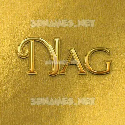 nag in All Gold style - 3D name wallpaper nag in All Gold style - 3D name wallpaper