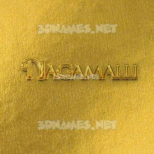 nagamalli in All Gold style - 3D name wallpaper nagamalli in All Gold style - 3D name wallpaper