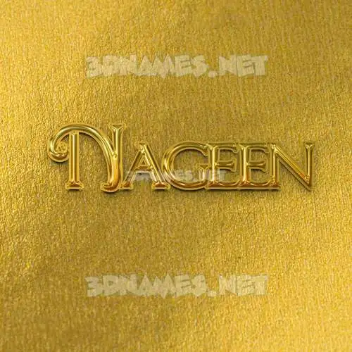 nageen in All Gold style - 3D name wallpaper nageen in All Gold style - 3D name wallpaper