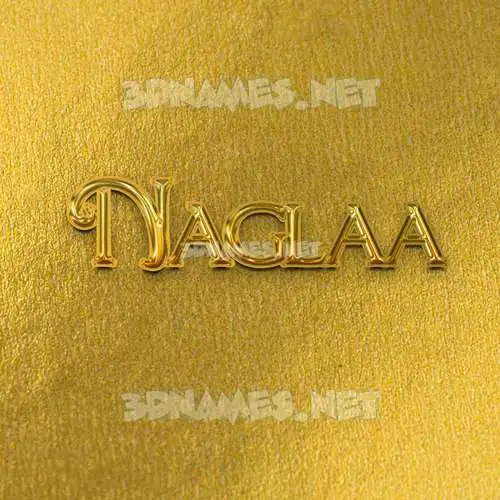 naglaa in All Gold style - 3D name wallpaper naglaa in All Gold style - 3D name wallpaper