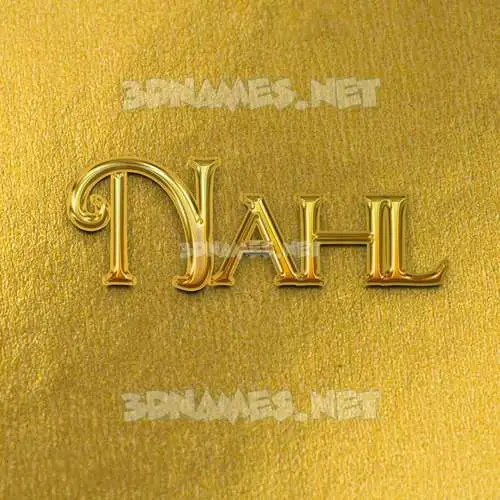 nahl in All Gold style - 3D name wallpaper nahl in All Gold style - 3D name wallpaper