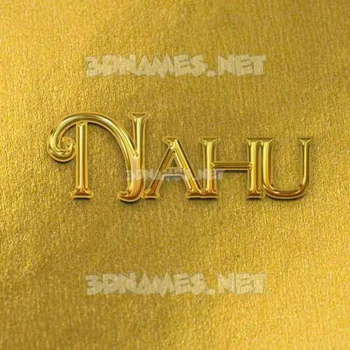 nahu in All Gold style - 3D name wallpaper nahu in All Gold style - 3D name wallpaper