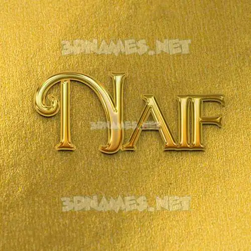 naif in All Gold style - 3D name wallpaper naif in All Gold style - 3D name wallpaper