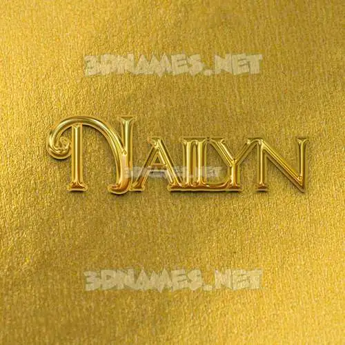 nailyn in All Gold style - 3D name wallpaper nailyn in All Gold style - 3D name wallpaper