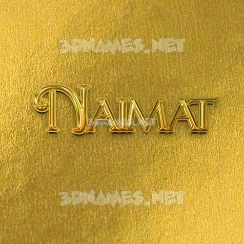 naimat in All Gold style - 3D name wallpaper naimat in All Gold style - 3D name wallpaper