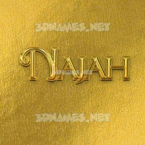 najah in All Gold style - 3D name wallpaper najah in All Gold style - 3D name wallpaper