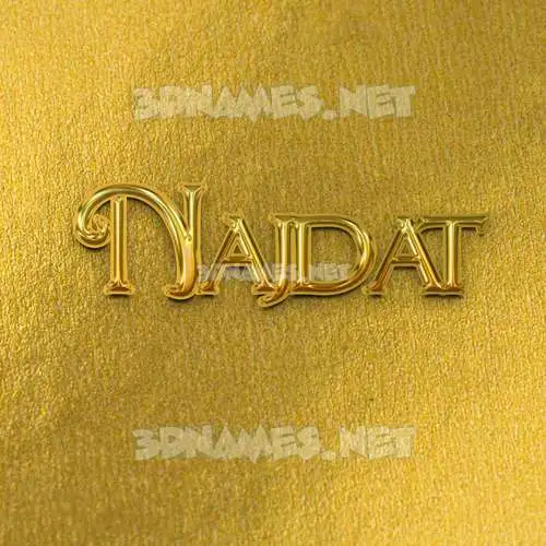 najdat in All Gold style - 3D name wallpaper najdat in All Gold style - 3D name wallpaper