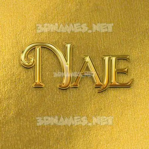 naje in All Gold style - 3D name wallpaper naje in All Gold style - 3D name wallpaper