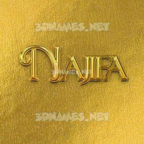 najifa in All Gold style - 3D name wallpaper najifa in All Gold style - 3D name wallpaper