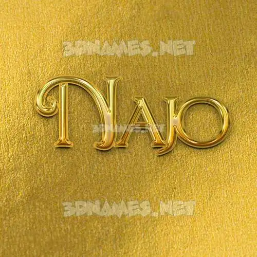 najo in All Gold style - 3D name wallpaper najo in All Gold style - 3D name wallpaper