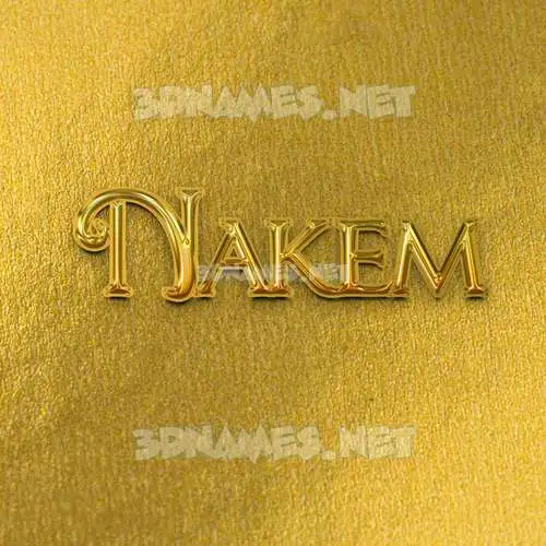 nakem in All Gold style - 3D name wallpaper nakem in All Gold style - 3D name wallpaper