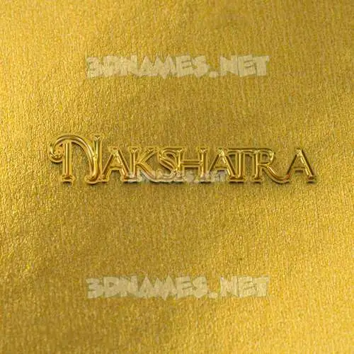 nakshatra in All Gold style - 3D name wallpaper nakshatra in All Gold style - 3D name wallpaper
