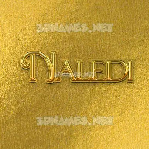 naledi in All Gold style - 3D name wallpaper naledi in All Gold style - 3D name wallpaper