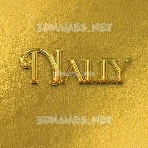 nally in All Gold style - 3D name wallpaper nally in All Gold style - 3D name wallpaper