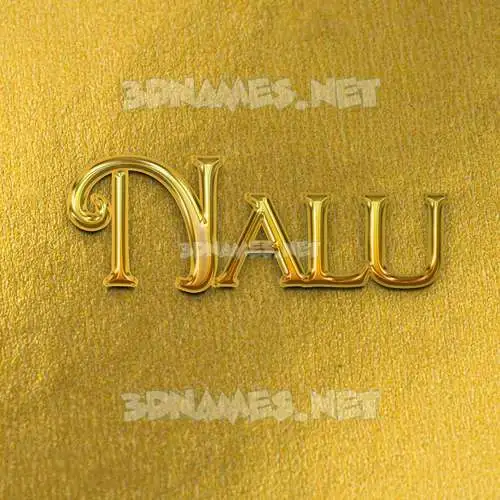nalu in All Gold style - 3D name wallpaper nalu in All Gold style - 3D name wallpaper