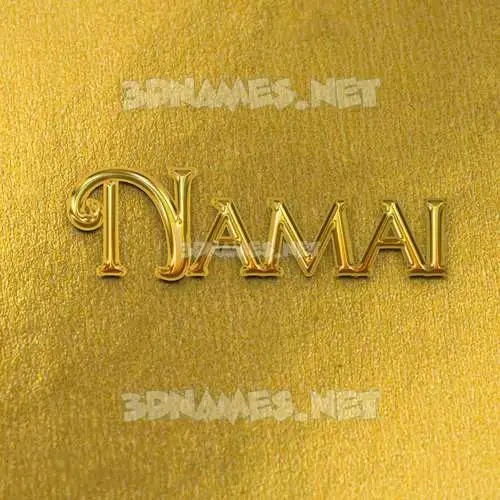 namai in All Gold style - 3D name wallpaper namai in All Gold style - 3D name wallpaper