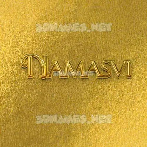 namasvi in All Gold style - 3D name wallpaper namasvi in All Gold style - 3D name wallpaper