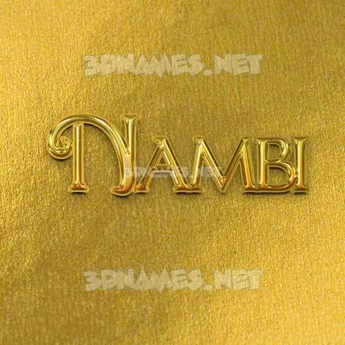 nambi in All Gold style - 3D name wallpaper nambi in All Gold style - 3D name wallpaper