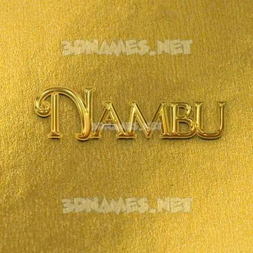 nambu in All Gold style - 3D name wallpaper nambu in All Gold style - 3D name wallpaper