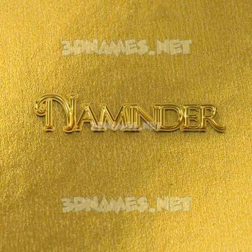 naminder in All Gold style - 3D name wallpaper naminder in All Gold style - 3D name wallpaper