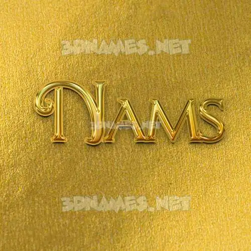 nams in All Gold style - 3D name wallpaper nams in All Gold style - 3D name wallpaper