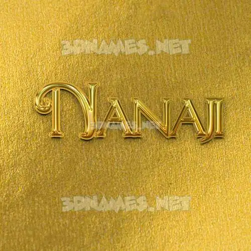 nanaji in All Gold style - 3D name wallpaper nanaji in All Gold style - 3D name wallpaper