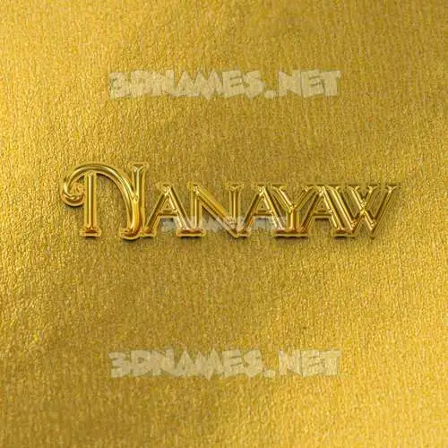 nanayaw in All Gold style - 3D name wallpaper nanayaw in All Gold style - 3D name wallpaper