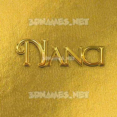 nanci in All Gold style - 3D name wallpaper nanci in All Gold style - 3D name wallpaper